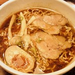 しょうゆ+温玉半分