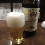 瓶ビール(中瓶)　600円　(2016.5)
