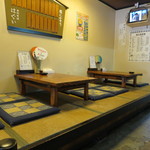 手打そばはぐい - 座敷席(2016年6月）