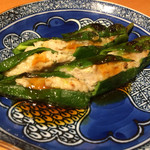 串焼き GoZZo - 福耳唐辛子の肉詰め