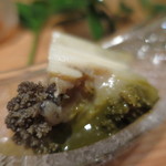 日本料理 幸庵 - 煮鮑の肝醤油和えアップ