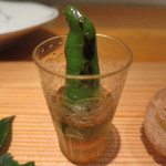 日本料理 幸庵 - 万願寺唐辛子のつけ焼きアップ