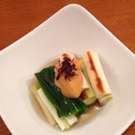 海老勝 - ねぎぬた¥580