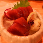 鳥と魚 - かつおのお造り