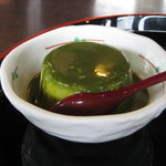 岡本屋 売店 - 「岡本屋売店」　地獄蒸しプリン（抹茶キャラメル味）