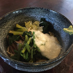 Rakurakutei - 山菜トロロそばを冷やしで