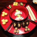 美榮 - 東道盆盛合せ７種類