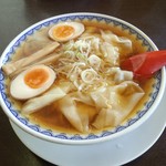 Yamagata Karamiso Ra-Men Kizuna - ワンタンラーメン+煮玉子
