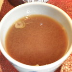 手打蕎麦 じゆうさん - 蕎麦湯を入れて・・・。