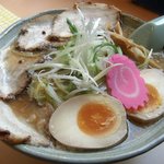 麺家 麺四郎 - たまり醤油チャーシュー　大盛