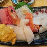 朝市の味処 茶夢 - ２０００円の刺し盛り