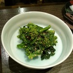 お好み焼き　てまり - 菜の花の辛し和え