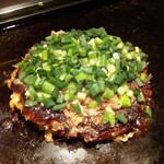お好み焼き　てまり - 牛筋ネギ焼き