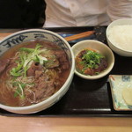 麺屋 元次郎 - 和牛肉そば＆味噌かつセット