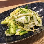 中國菜 浜正 - イカ　青葱　四川花椒の香り