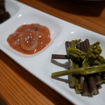 やまめ庵 - この自家製塩辛が特に絶品