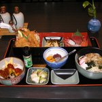 味処 ぐんじ - 大名御膳です。１８００円位。ミニうなぎ丼を選択。