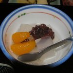 味処 ぐんじ - 自家製の寒天のデザートです。ちょうどいい甘さ。