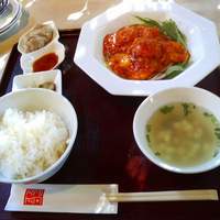 礼華 - 新宿御苑前"礼華"ランチC「乾焼蝦仁」