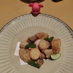 割烹 八彩 - ＜2016/06＞河内鴨のモモ肉と野菜の唐揚げ、980円