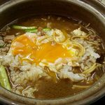 まゆみの店 - ご飯を投入する頃には絶妙な半熟加減になってます^^