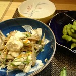 ダイニング桜 - 炒り豆腐＆枝豆