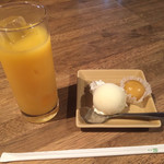 Kushiyaki Saizen Nagomi - ランチセットのドリンク&デザート