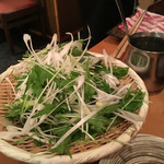 はせ川 - 出汁しゃぶしゃぶ水菜