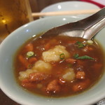 順香 - お通しはあんかけスイトン 300円(2016年6月)