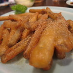 順香 - 揚げた牛蒡の山椒塩かけ 650円(2016年6月)