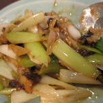 順香 - ツブと長ネギの炒め物 800円(2016年6月)