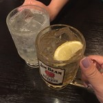 居酒家 華々 - ジンジャーハイボールで乾杯＼(^o^)／