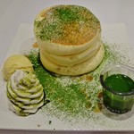 fleur - 『お抹茶のクリーミーチョコ・パンケーキ』(1200円)～♪(^o^)丿