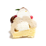 パティスリーエヌ．アツヒロ - 焼栗ムースの断面 '16 1月上旬