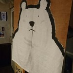 シロクマ食堂 - かわいい暖簾♪