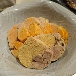 シロクマ食堂 - 鮟肝とヒラメの鮟肝もどき「自家製」