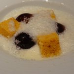 カンテサンス - 08 Soupe de Mascarpone マスカルポーネのスープとデラウェア 