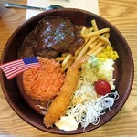 ハンバーグ専門店 トンプソン - キッズハンバーグプレート(680円)※ドリンクも付いています