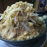 ジャンク屋 哲 - ドロ塩ペッパーラーメン大盛(野菜ちょい増し)＋豚ダブル