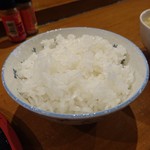 清麺屋 - 白ご飯100円