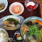 夢にまで見た『だご汁定食』（１２５０円）
          