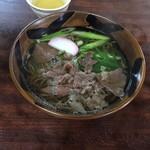 日精そば - 肉そば(⌒-⌒