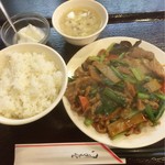 上海亭 - ランチ日替り850円 杏仁豆腐も付いててお得感満載！