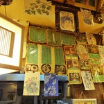 花の絵とメニューが混在（笑）