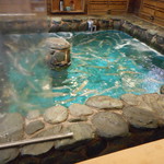 カウンターの前に生け簀