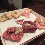 炭火焼肉ホルモンしま田 - 160614 豚ホルモン盛合せ