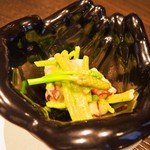 端黎 - 活蛸とアスパラソバージュ