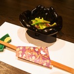 端黎 - 活蛸とアスパラソバージュ