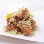 情熱食堂 - 油淋鶏L定食(ごはん450gまで大盛り無料)　880円