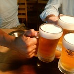 ホルモンさわ - 乾杯～！